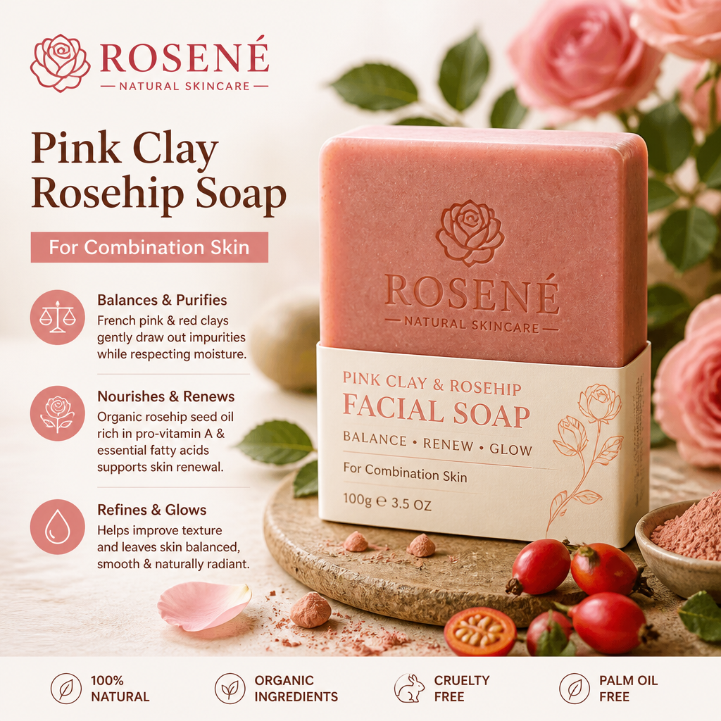 YANCHEN™ Rosehip &amp; Red Clay Rebalancing Facial Bar